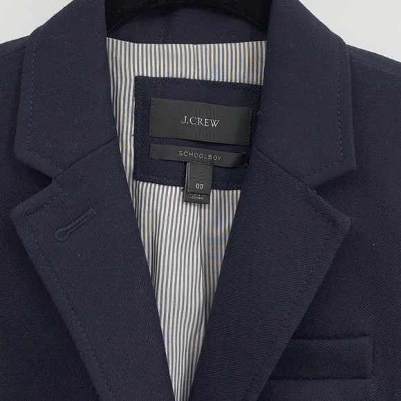 J. CREW school boy Blazer in Italian Stretch Wool Navy and Gold Button Details - Picture 4 of 13